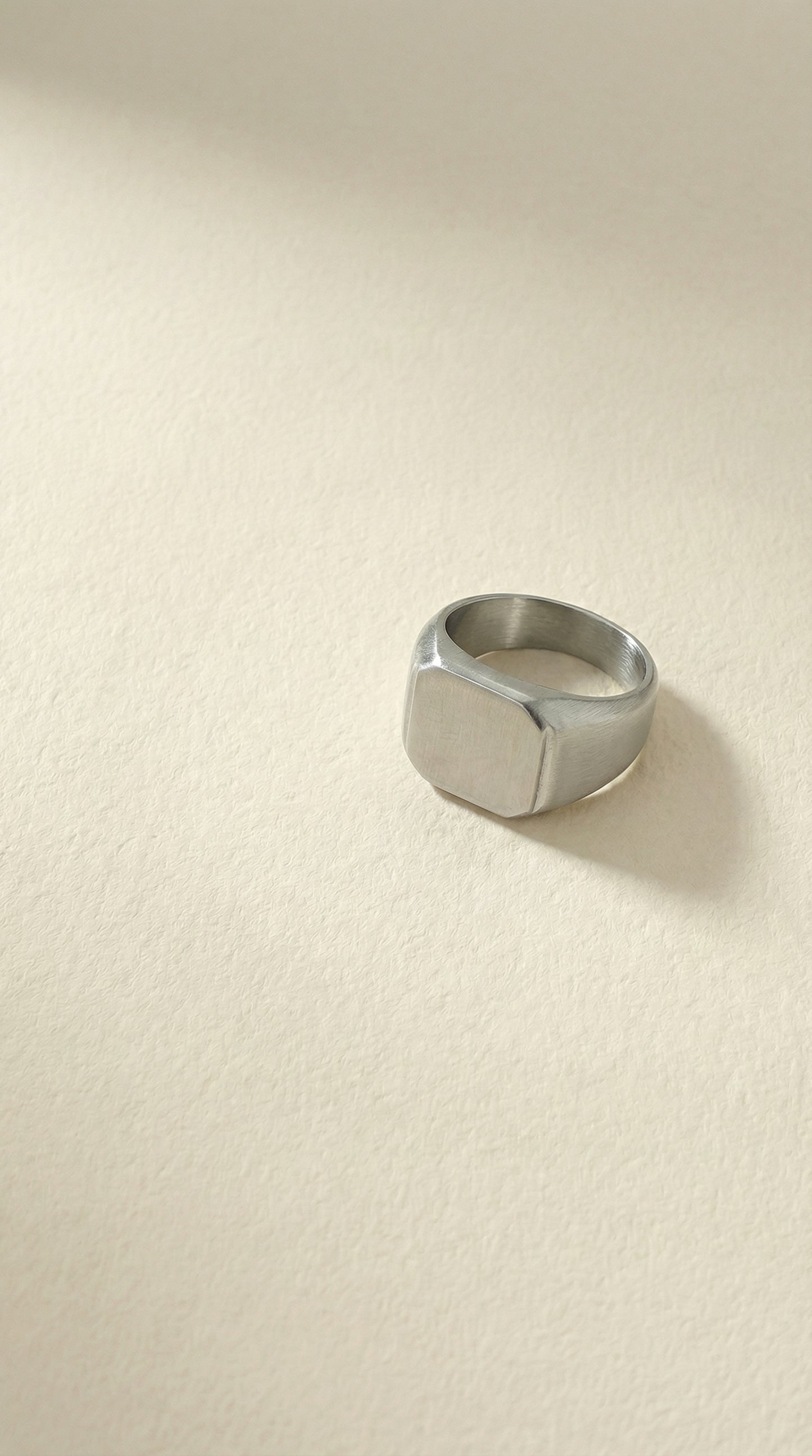 Silver signet ring