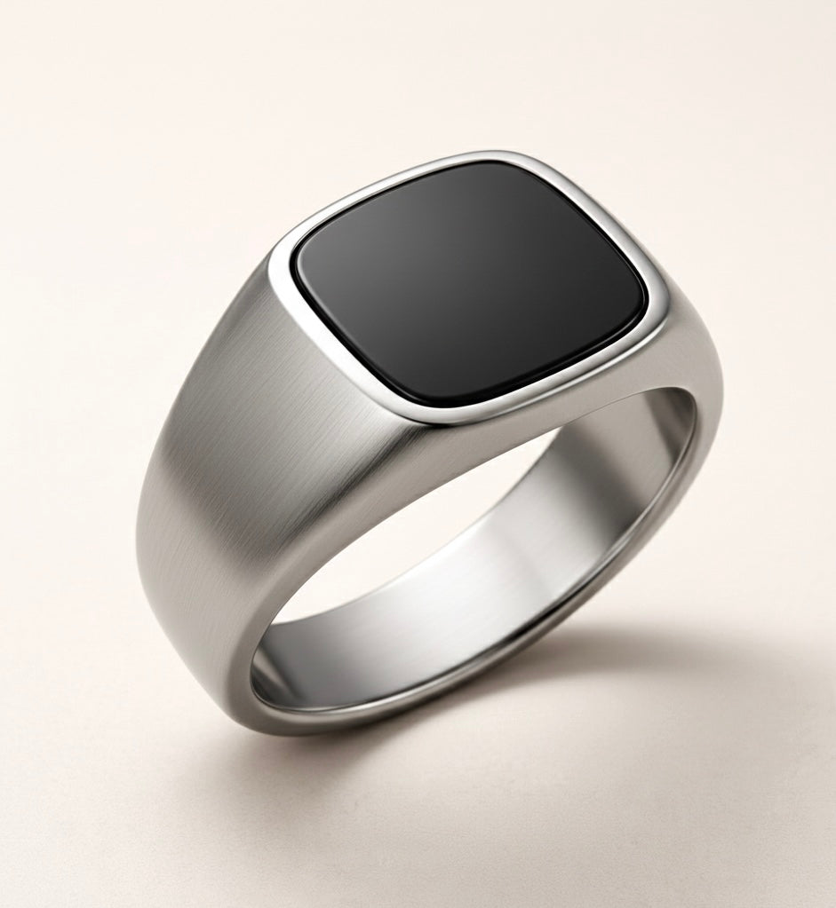 onyx signet ring