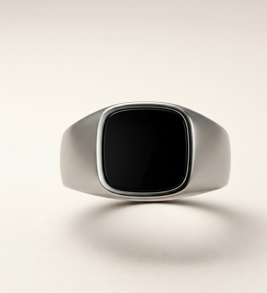 onyx signet ring