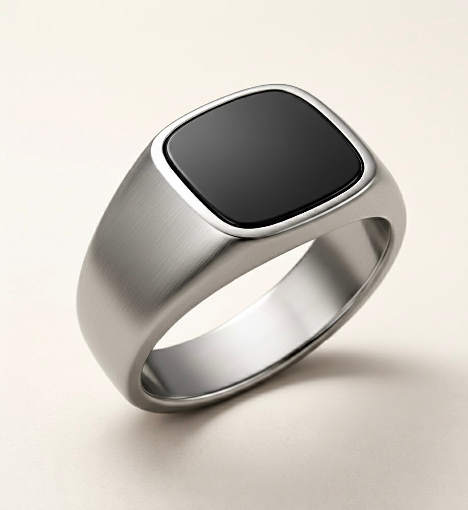 onyx signet ring