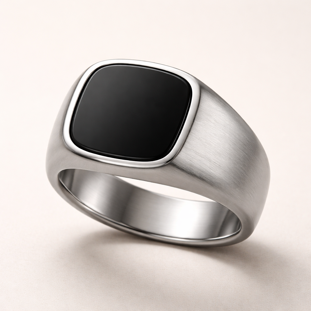 onyx signet ring
