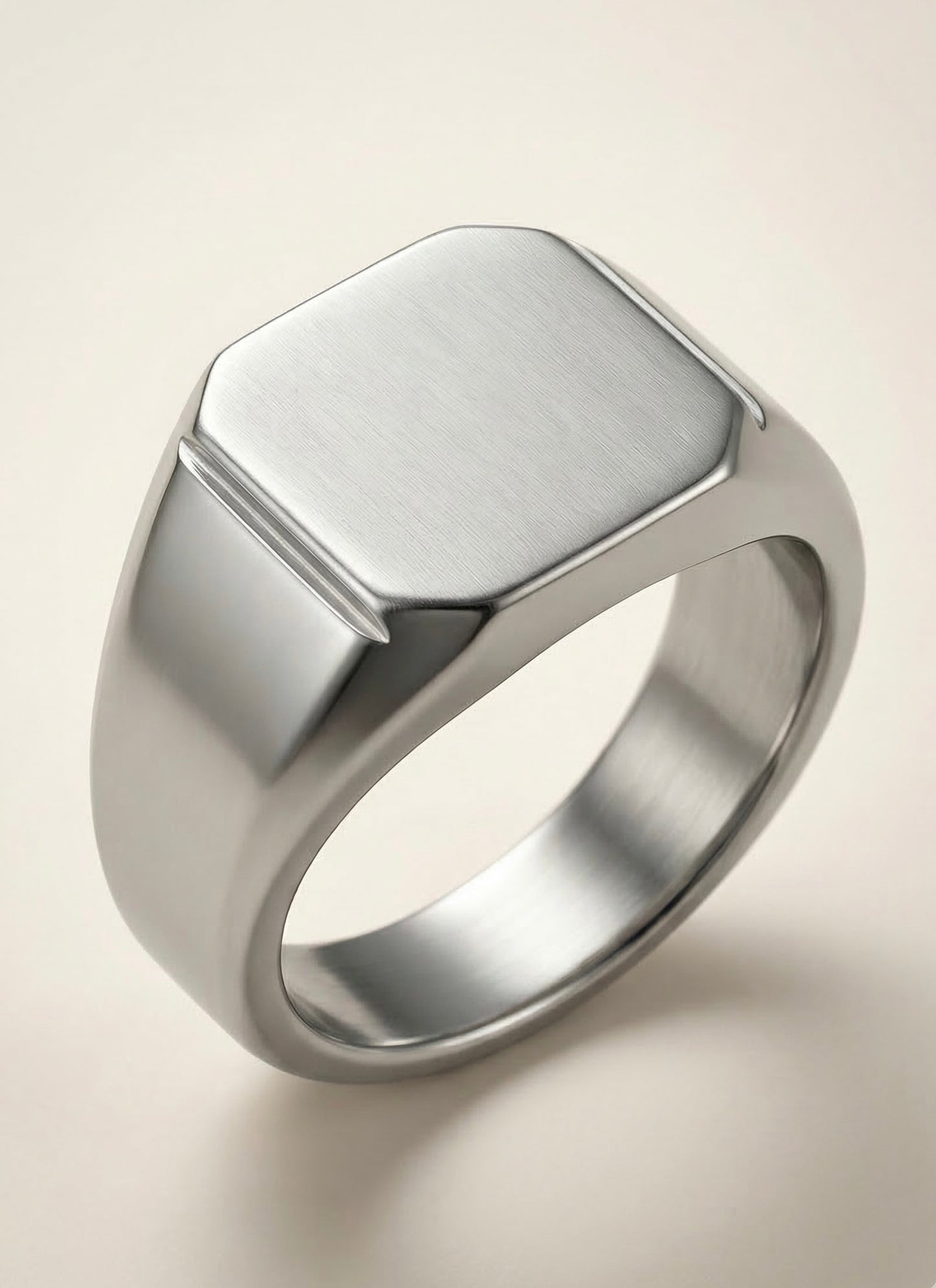 Silver signet ring